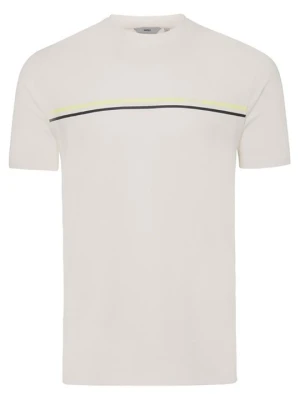 T-shirt z nadrukiem Mexx mleczny