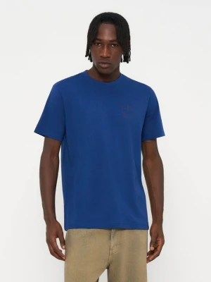 T-shirt z nadrukiem Mexx niebieski