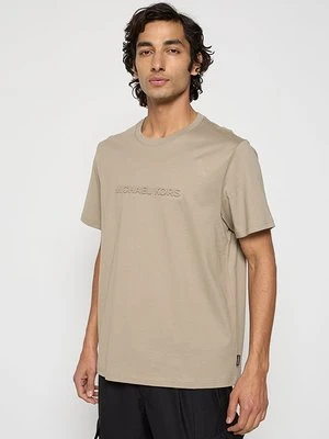 T-shirt z nadrukiem Michael Kors taupe