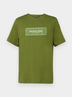 T-shirt z nadrukiem Michael Kors zielony