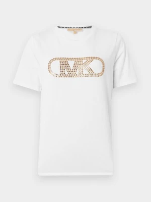 T-shirt z nadrukiem Michael Kors biały