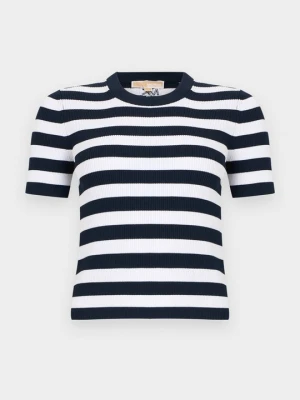T-shirt z nadrukiem Michael Kors granatowy