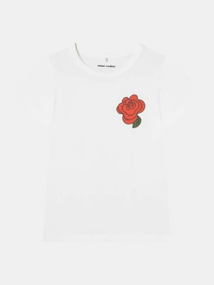 T-shirt z nadrukiem Mini Rodini biały