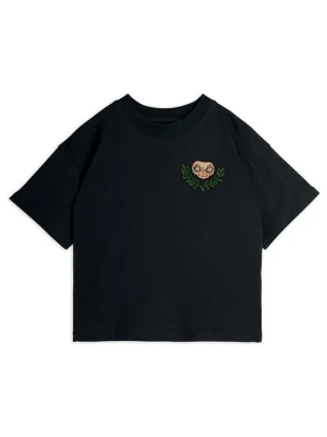 T-shirt z nadrukiem Mini Rodini czarny