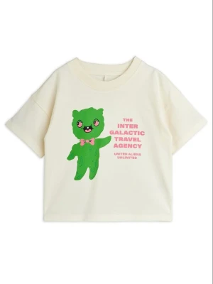 T-shirt z nadrukiem Mini Rodini mleczny