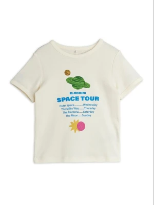 T-shirt z nadrukiem Mini Rodini mleczny