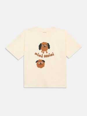 T-shirt z nadrukiem Mini Rodini mleczny