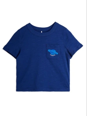 T-shirt z nadrukiem Mini Rodini niebieski