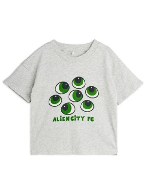 T-shirt z nadrukiem Mini Rodini szary
