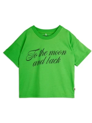 T-shirt z nadrukiem Mini Rodini zielony