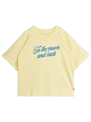 T-shirt z nadrukiem Mini Rodini żółty