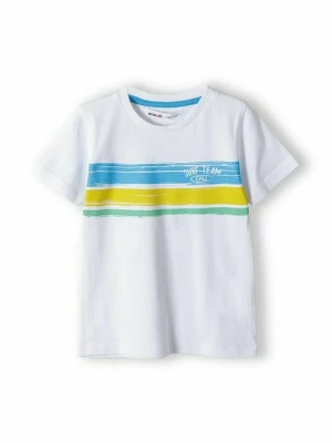 T-shirt z nadrukiem MINOTI biały