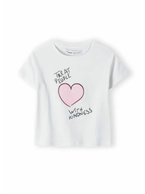 T-shirt z nadrukiem MINOTI biały