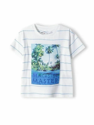 T-shirt z nadrukiem MINOTI biały
