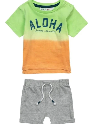 T-shirt z nadrukiem MINOTI zielony neon