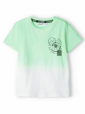 T-shirt z nadrukiem MINOTI zielony neon