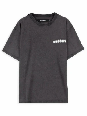 T-shirt z nadrukiem Misbhv czarny