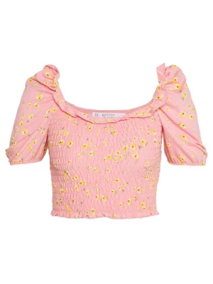 T-shirt z nadrukiem Miss Selfridge różowy