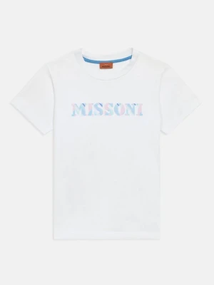 T-shirt z nadrukiem Missoni biały