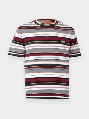 T-shirt z nadrukiem Missoni bordowy
