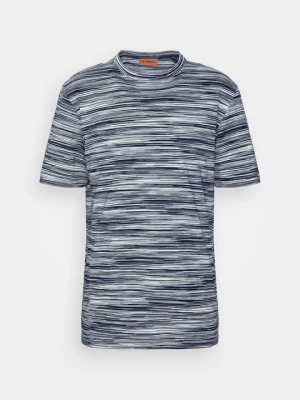 T-shirt z nadrukiem Missoni granatowy