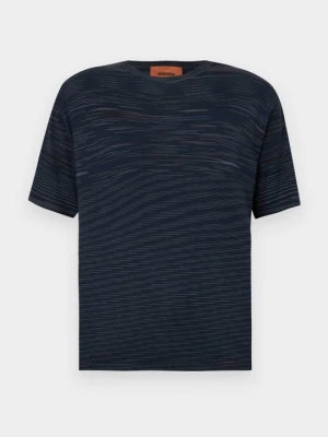 T-shirt z nadrukiem Missoni niebieski