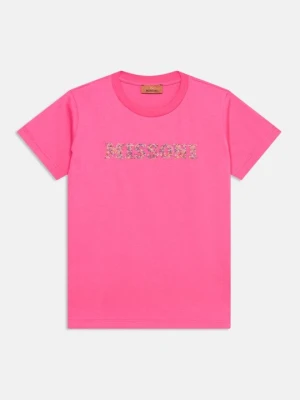 T-shirt z nadrukiem Missoni różowy