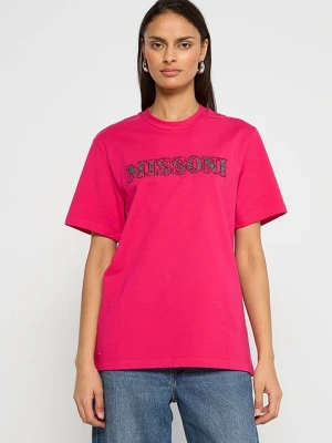 T-shirt z nadrukiem Missoni różowy