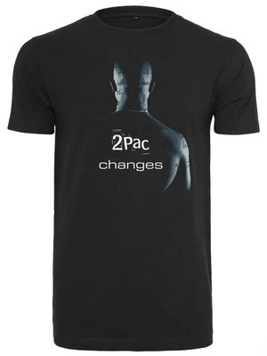 T-shirt z nadrukiem Mister Tee czarny