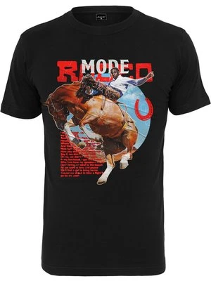 T-shirt z nadrukiem Mister Tee czarny