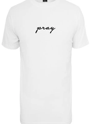T-shirt z nadrukiem Mister Tee biały