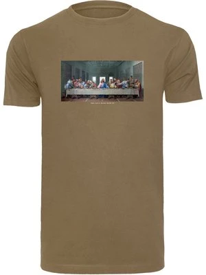 T-shirt z nadrukiem Mister Tee oliwkowy
