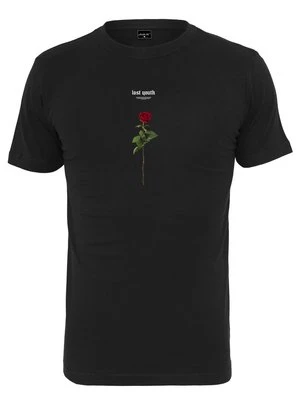 T-shirt z nadrukiem Mister Tee czarny