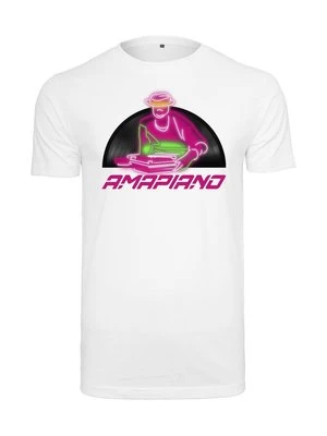 T-shirt z nadrukiem Mister Tee biały