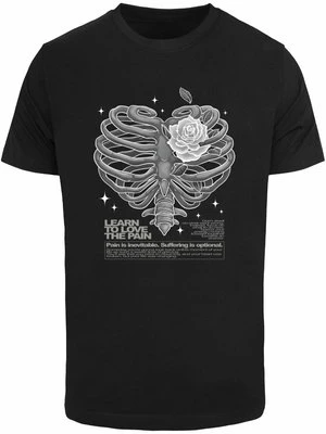 T-shirt z nadrukiem Mister Tee czarny