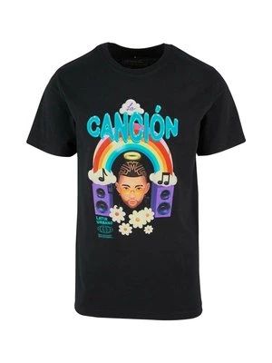 T-shirt z nadrukiem Mister Tee czarny