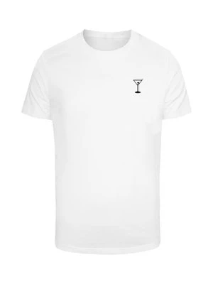 T-shirt z nadrukiem Mister Tee biały