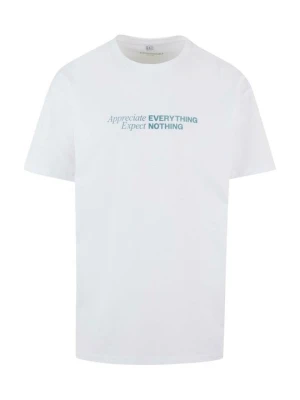 T-shirt z nadrukiem Mister Tee biały