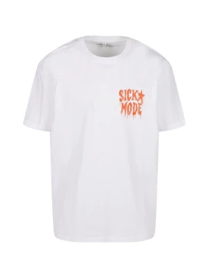 T-shirt z nadrukiem Mister Tee biały