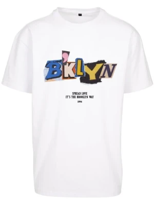 T-shirt z nadrukiem Mister Tee biały