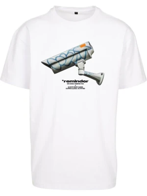 T-shirt z nadrukiem Mister Tee biały