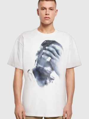 T-shirt z nadrukiem Mister Tee biały