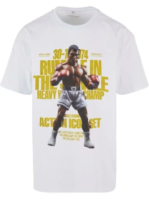 T-shirt z nadrukiem Mister Tee biały