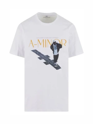 T-shirt z nadrukiem Mister Tee biały