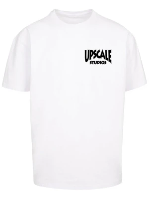 T-shirt z nadrukiem Mister Tee biały