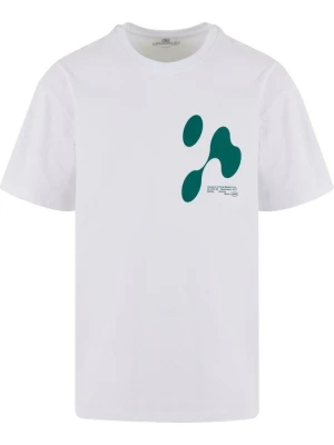 T-shirt z nadrukiem Mister Tee biały