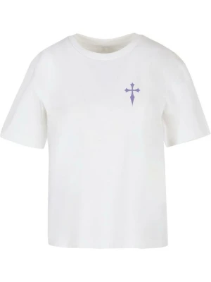 T-shirt z nadrukiem Mister Tee biały
