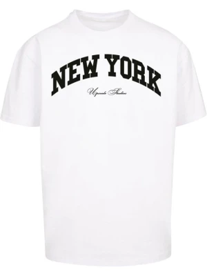 T-shirt z nadrukiem Mister Tee biały