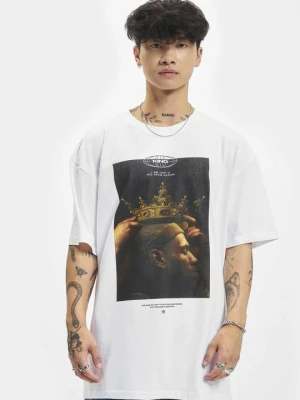 T-shirt z nadrukiem Mister Tee biały