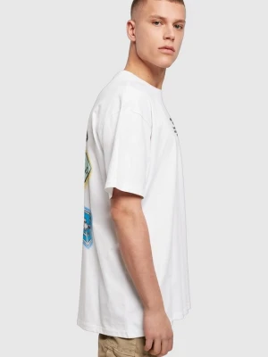 T-shirt z nadrukiem Mister Tee biały